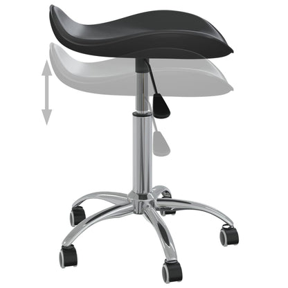 Office chair artificial leather black