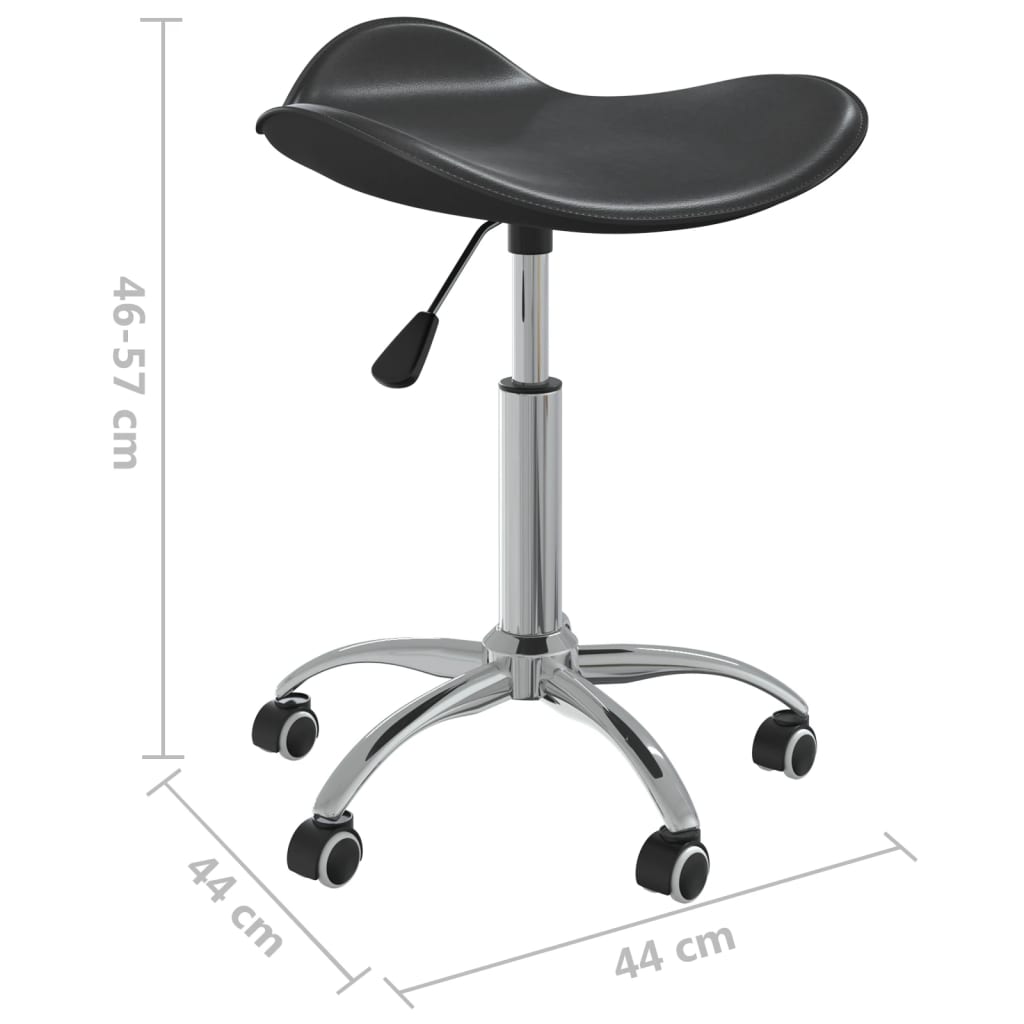 Office chair artificial leather black