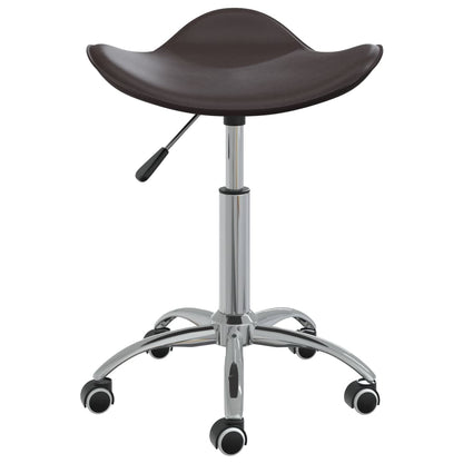 Office chair artificial leather brown