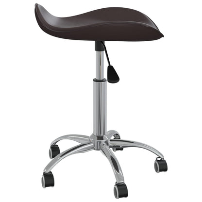Office chair artificial leather brown