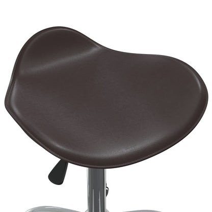 Office chair artificial leather brown