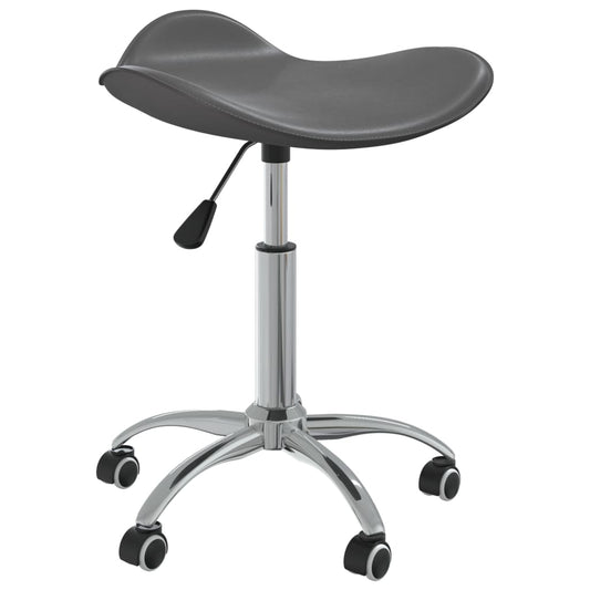 Office chair artificial leather grey