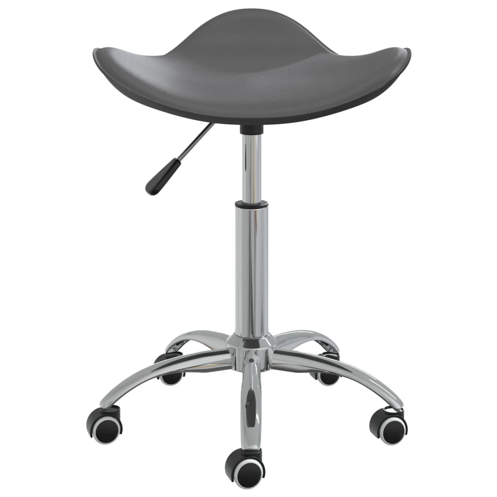 Office chair artificial leather grey