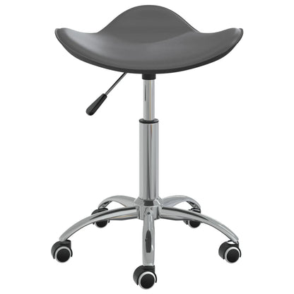 Office chair artificial leather grey