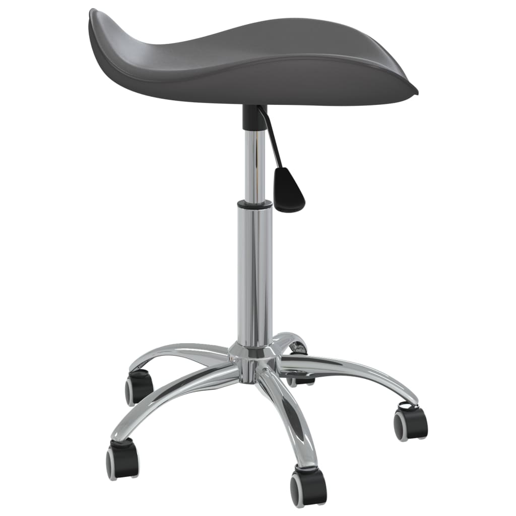 Office chair artificial leather grey