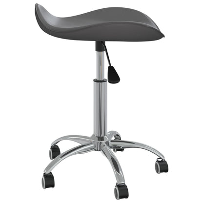 Office chair artificial leather grey