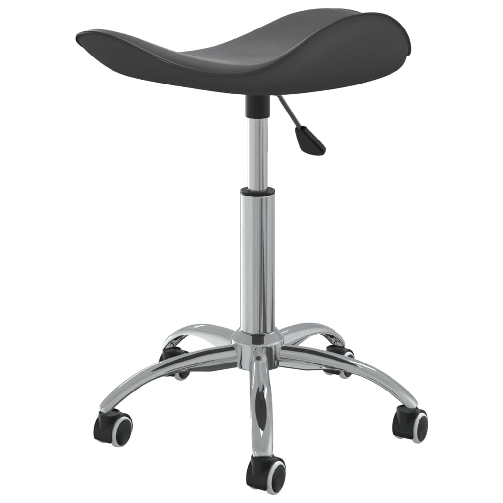 Office chair artificial leather grey