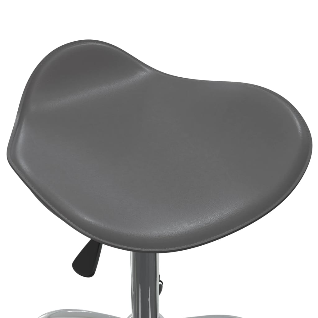 Office chair artificial leather grey