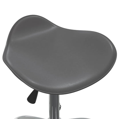 Office chair artificial leather grey