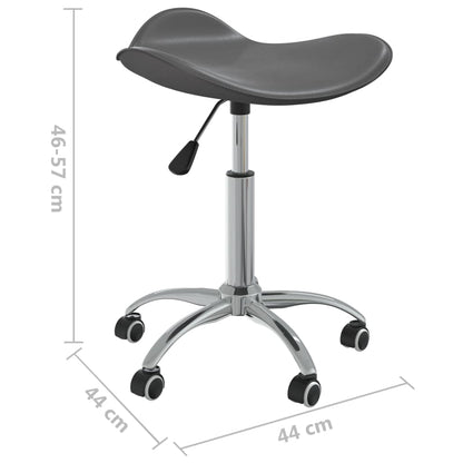 Office chair artificial leather grey