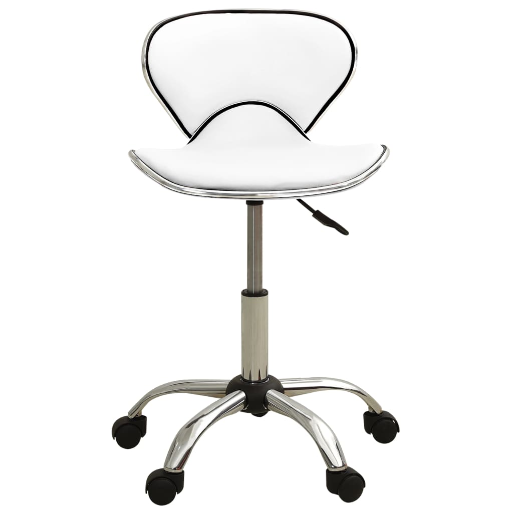 Office chair artificial leather white