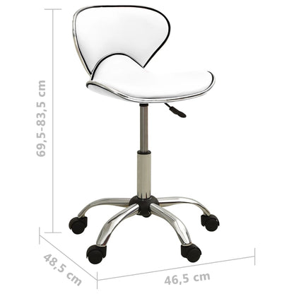 Office chair artificial leather white
