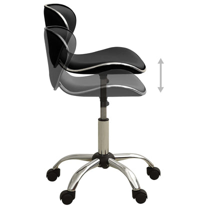 Office chair artificial leather black