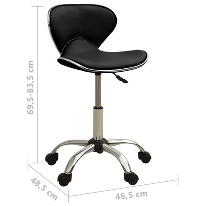 Office chair artificial leather black