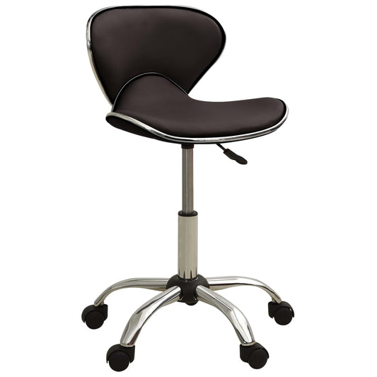 Office chair imitation leather brown
