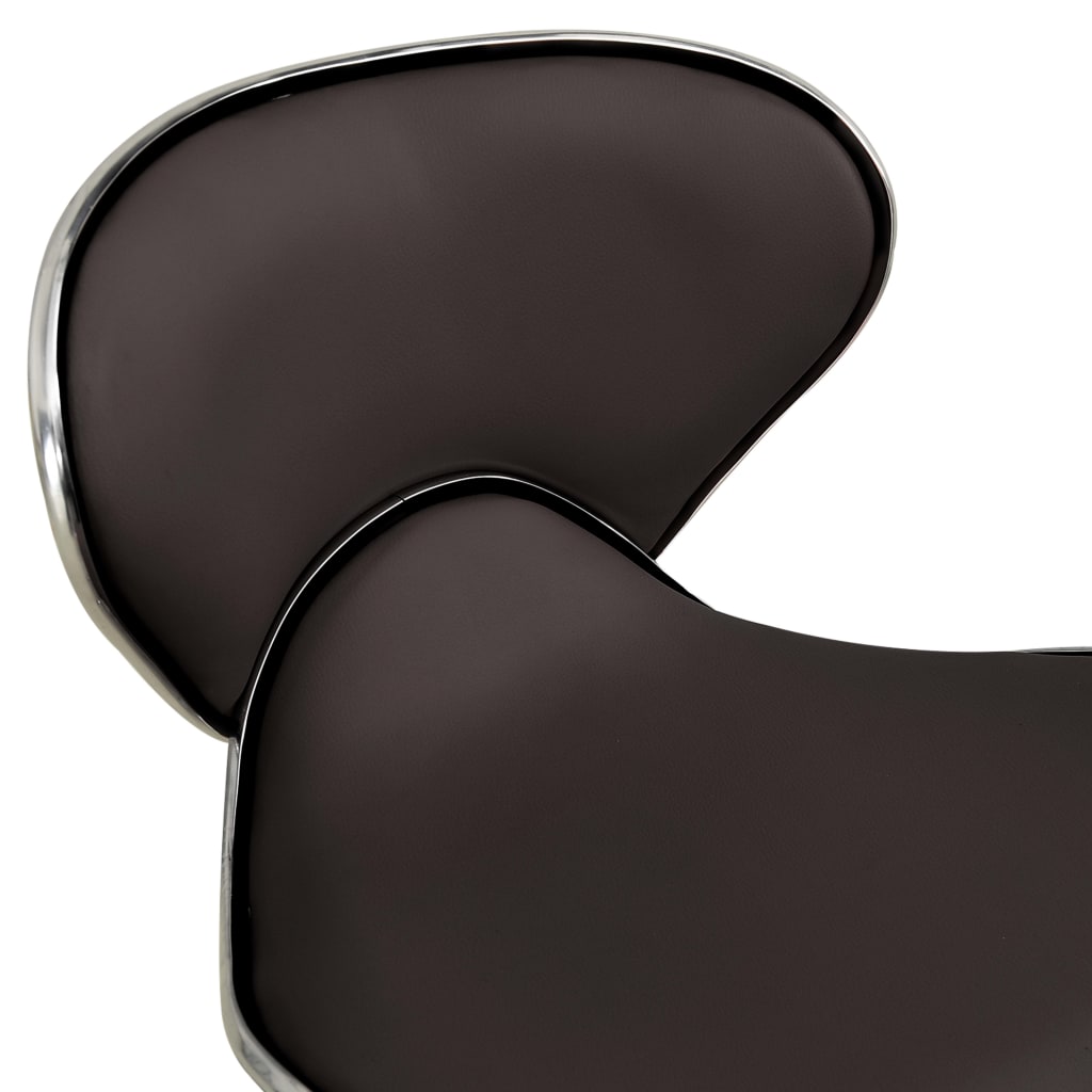 Office chair imitation leather brown