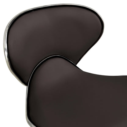 Office chair imitation leather brown