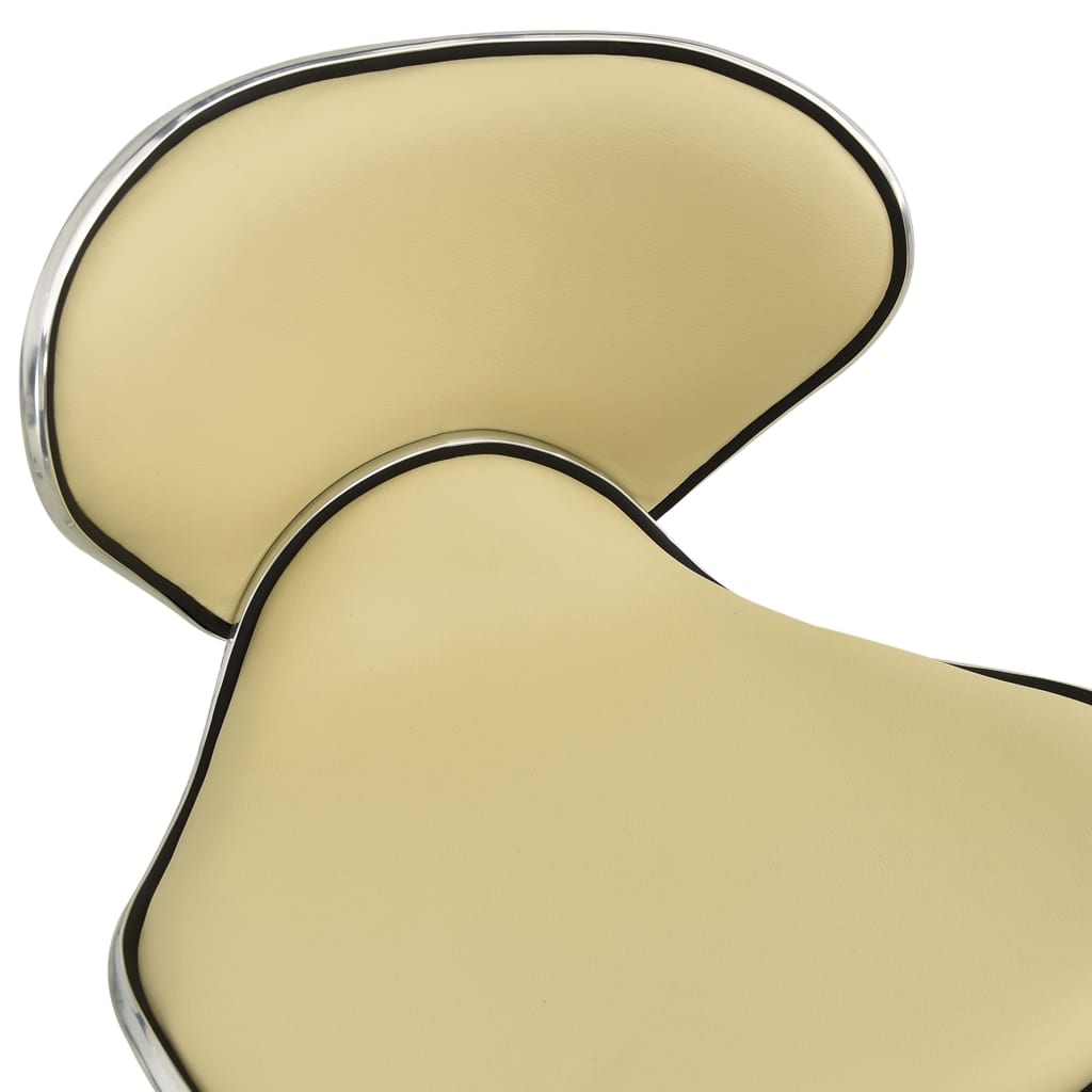 Office chair artificial leather cream colored