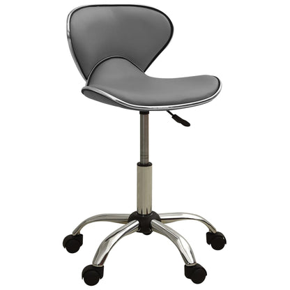 Office chair artificial leather grey