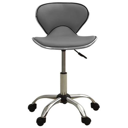Office chair artificial leather grey