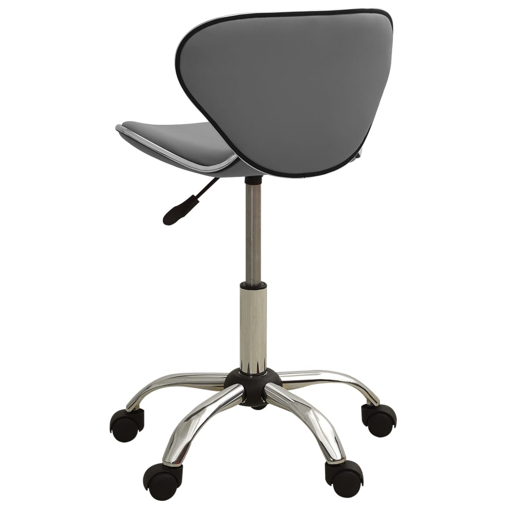 Office chair artificial leather grey