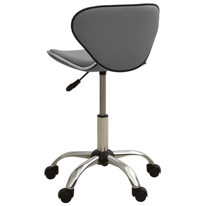 Office chair artificial leather grey