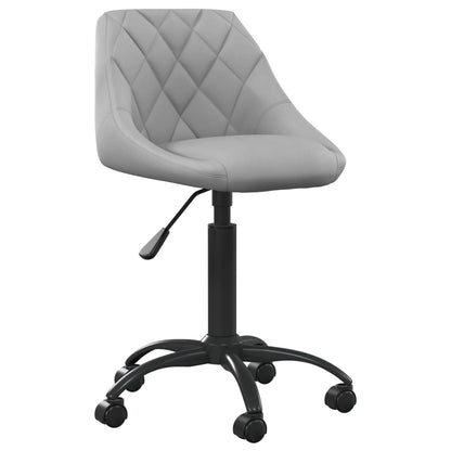 Office chair velvet light grey