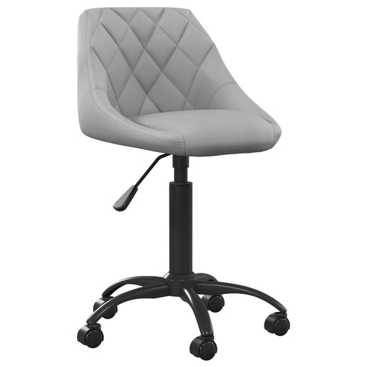 Office chair velvet light grey