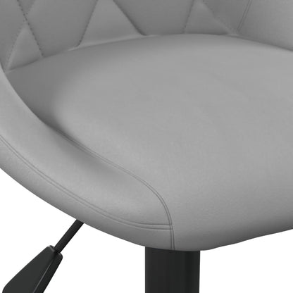 Office chair velvet light grey