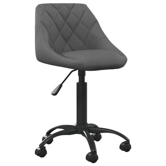 Office chair velvet dark grey