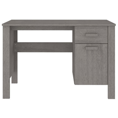 Desk HAMAR 113x50x75 cm solid pine wood light grey