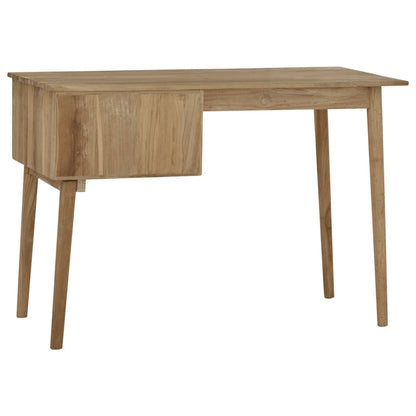 Bureau met 2 lades 110x52x75 cm massief teakhout