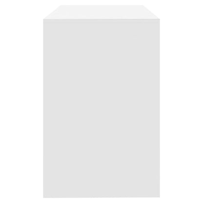 Bureau 101x50x76,5 cm bewerkt hout wit