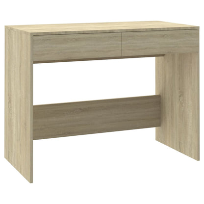 Bureau 101x50x76,5 cm bewerkt hout sonoma eikenkleurig