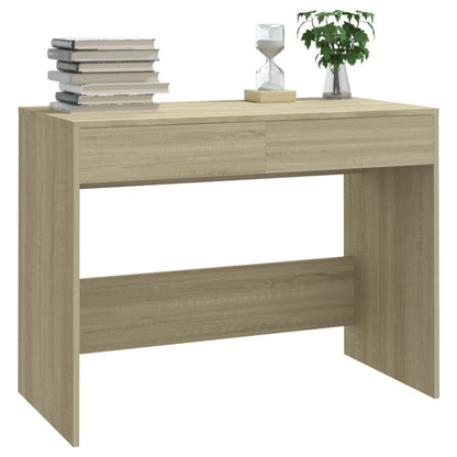 Bureau 101x50x76,5 cm bewerkt hout sonoma eikenkleurig