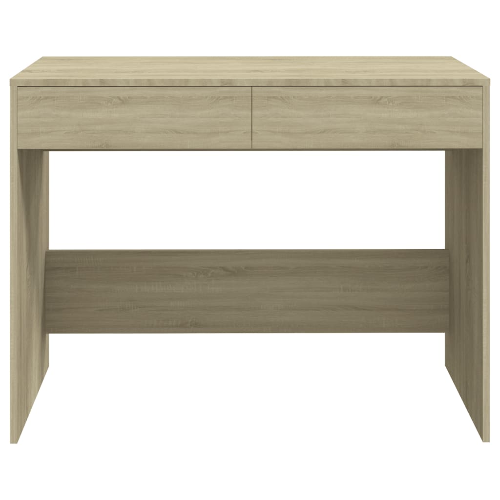 Bureau 101x50x76,5 cm bewerkt hout sonoma eikenkleurig