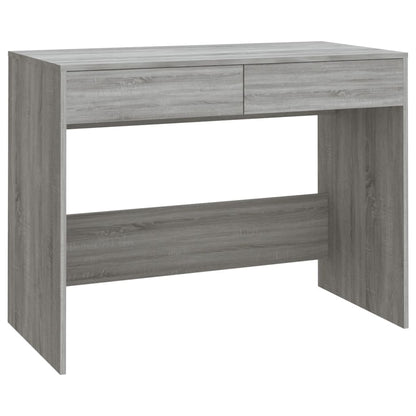 Desk 101x50x76.5 cm chipboard gray sonoma oak color