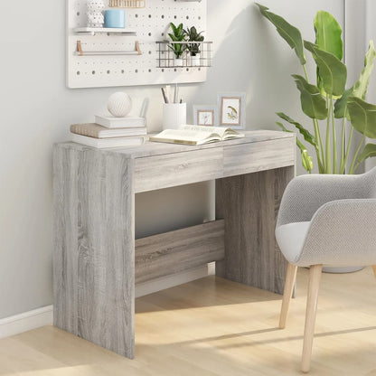 Desk 101x50x76.5 cm chipboard gray sonoma oak color