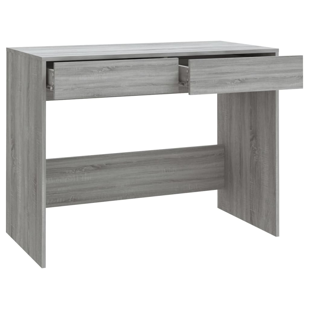 Desk 101x50x76.5 cm chipboard gray sonoma oak color