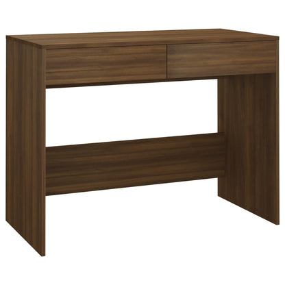 Desk 101x50x76.5 cm processed wood brown oak color