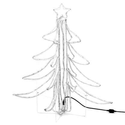 Kerstfiguur kerstboom met warmwitte LED's 87x87x93 cm