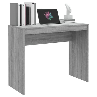 Desk 90x40x72 cm processed wood gray sonoma oak color