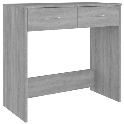 Desk 80x40x75 cm processed wood gray sonoma oak color
