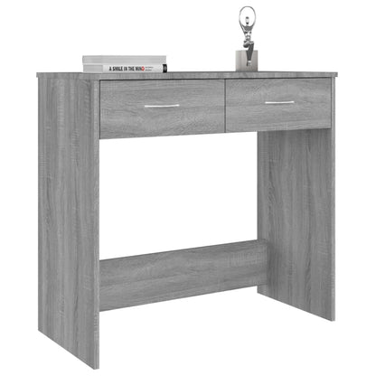 Desk 80x40x75 cm processed wood gray sonoma oak color