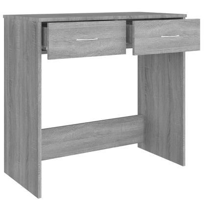 Desk 80x40x75 cm processed wood gray sonoma oak color