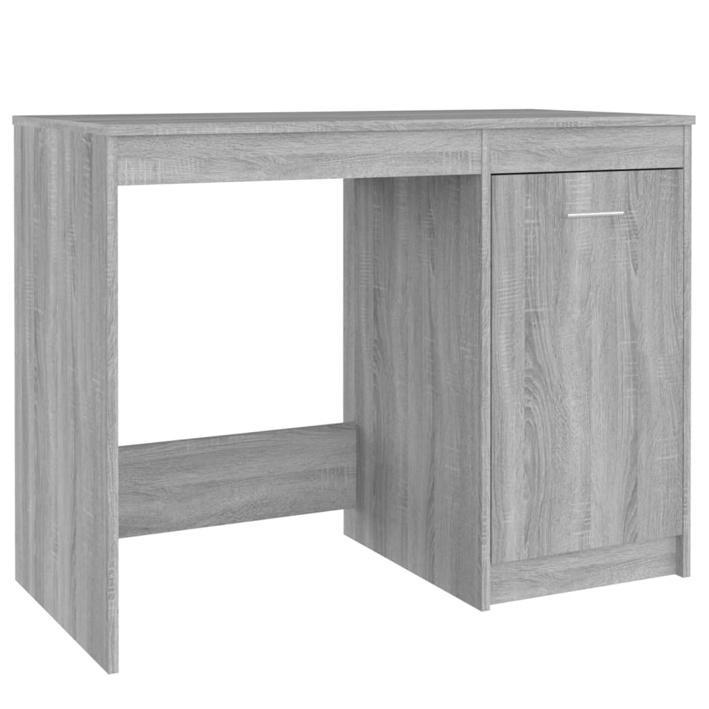 Bureau 100x50x76 cm bewerkt hout grijs sonoma eikenkleurig