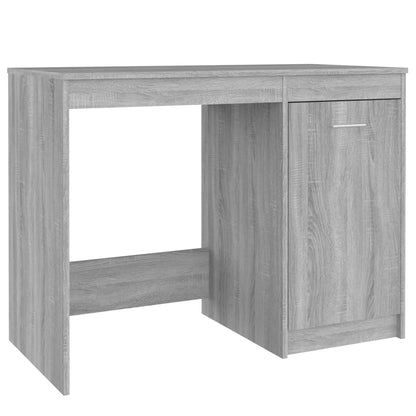 Bureau 100x50x76 cm bewerkt hout grijs sonoma eikenkleurig