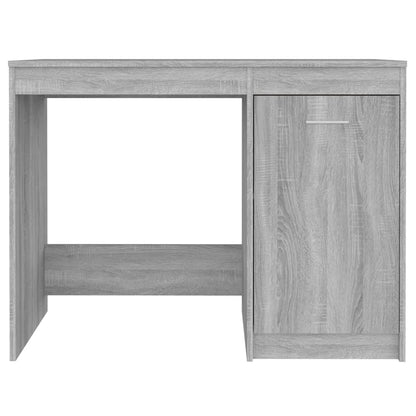 Bureau 100x50x76 cm bewerkt hout grijs sonoma eikenkleurig