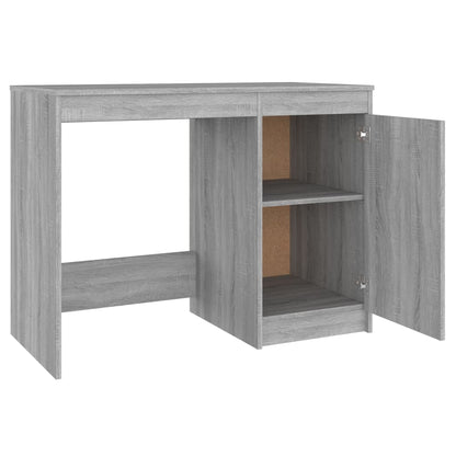 Bureau 100x50x76 cm bewerkt hout grijs sonoma eikenkleurig