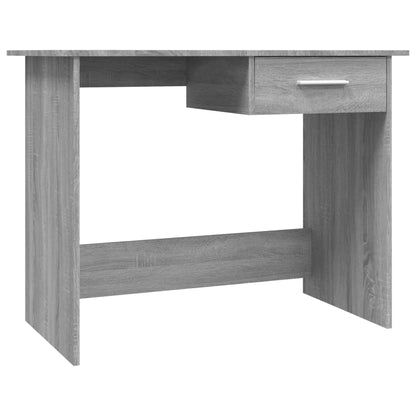 Bureau 100x50x76 cm bewerkt hout grijs sonoma eikenkleurig